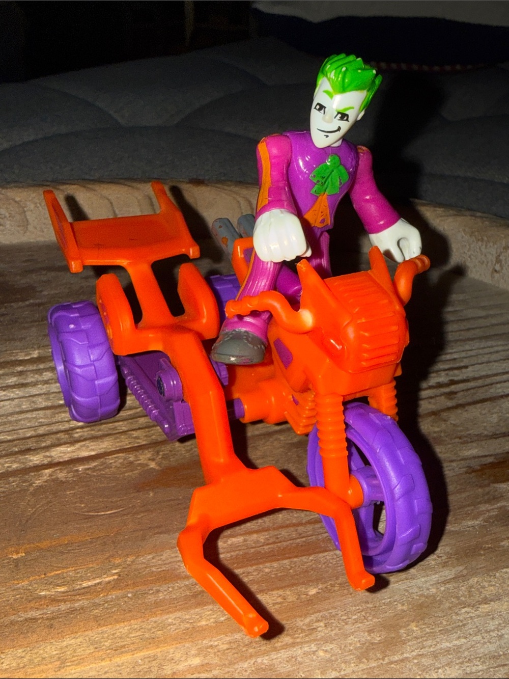 Fisher-Price Imaginext Orange ATV with Purple Wheels and Joker Figure